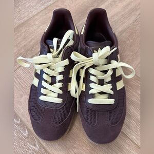 Adidas Samba Chocolate and Lemon Sneakers